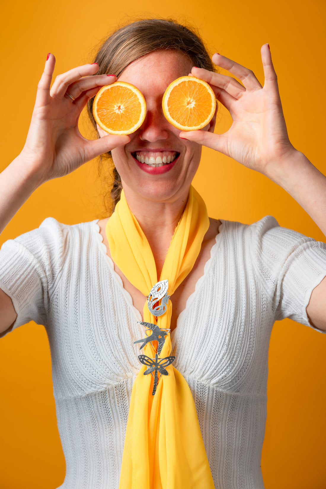 Bague de Foulard Libellule - Argent