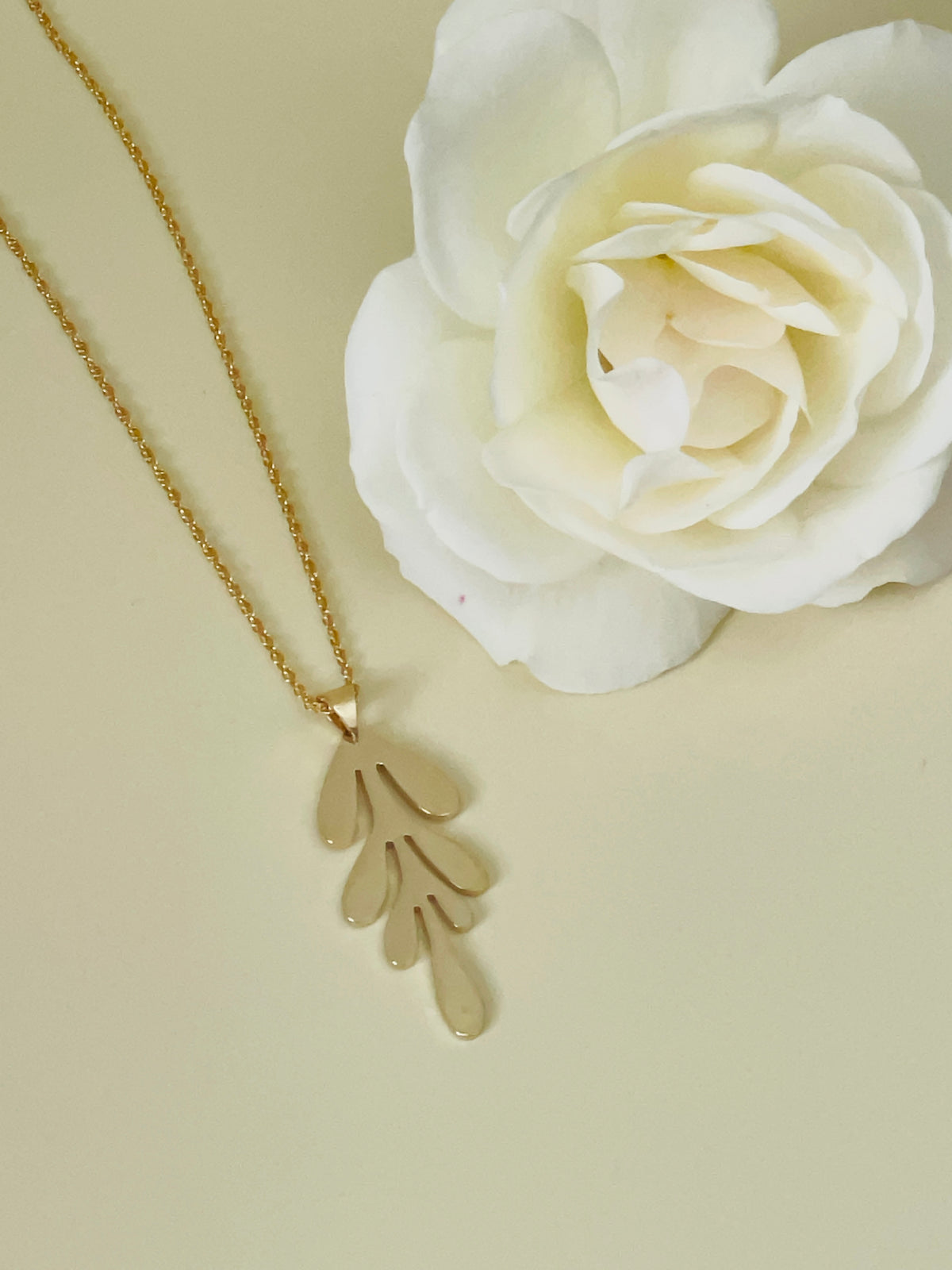 Collier Algue - Plaqué Or