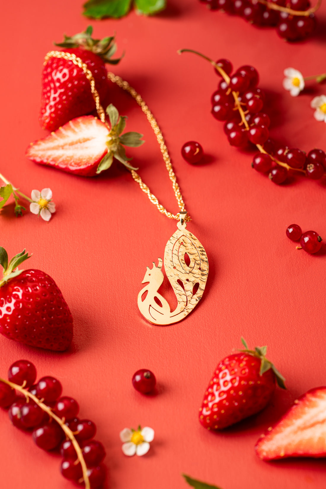 Pendentif Paon - Plaqué Or