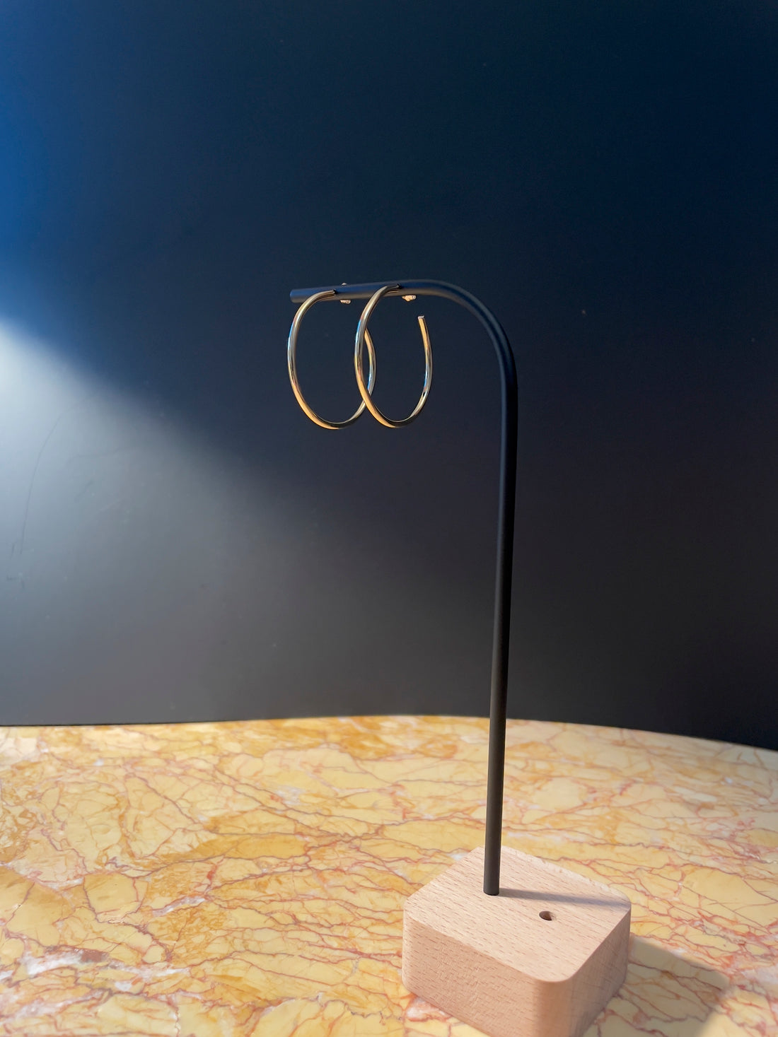 Créoles Lisse Moyenne Taille 30 mm - Plaqué Or