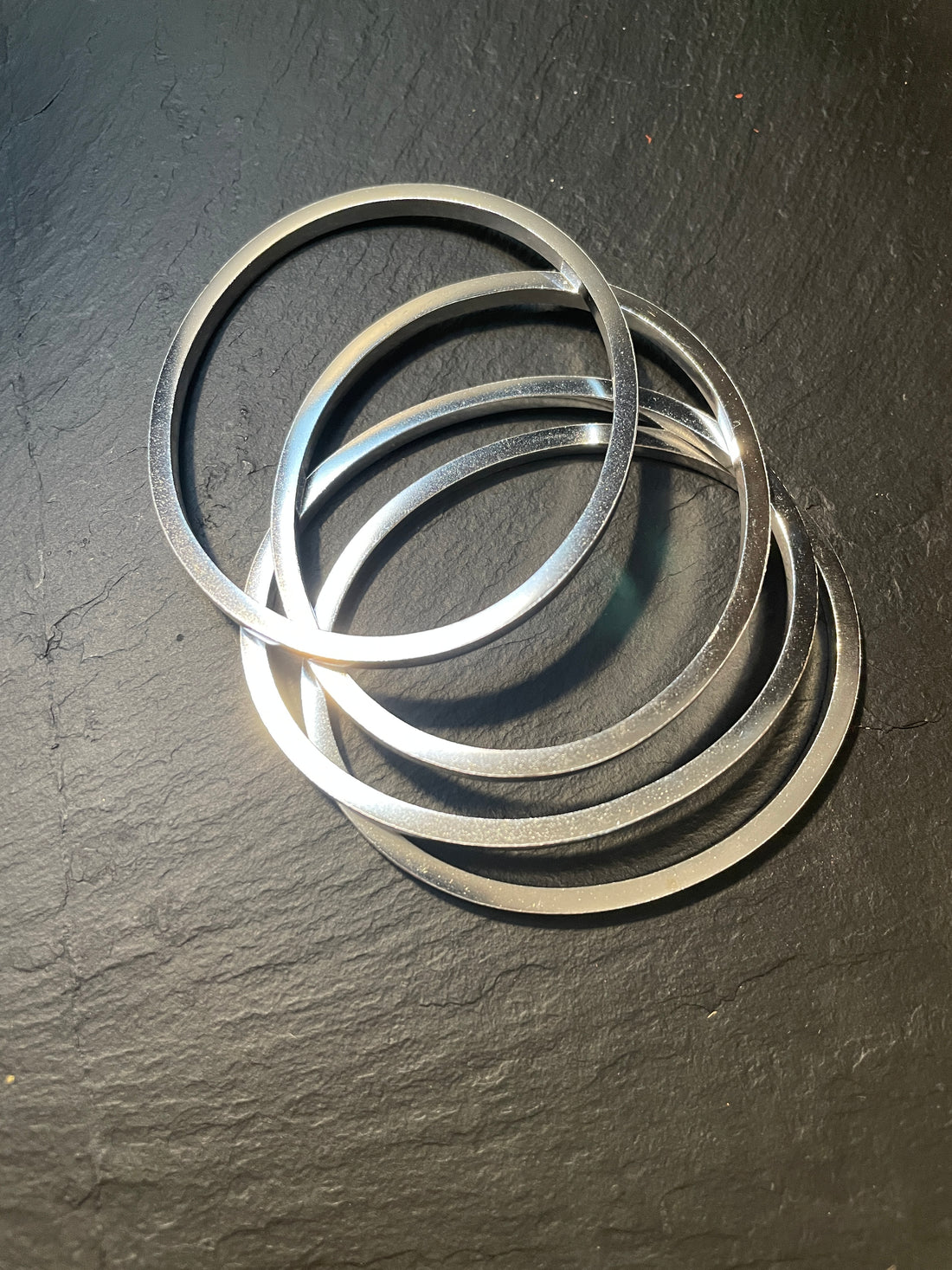 Bracelet Jonc Coco Carré (ép. 3mm) - Argent