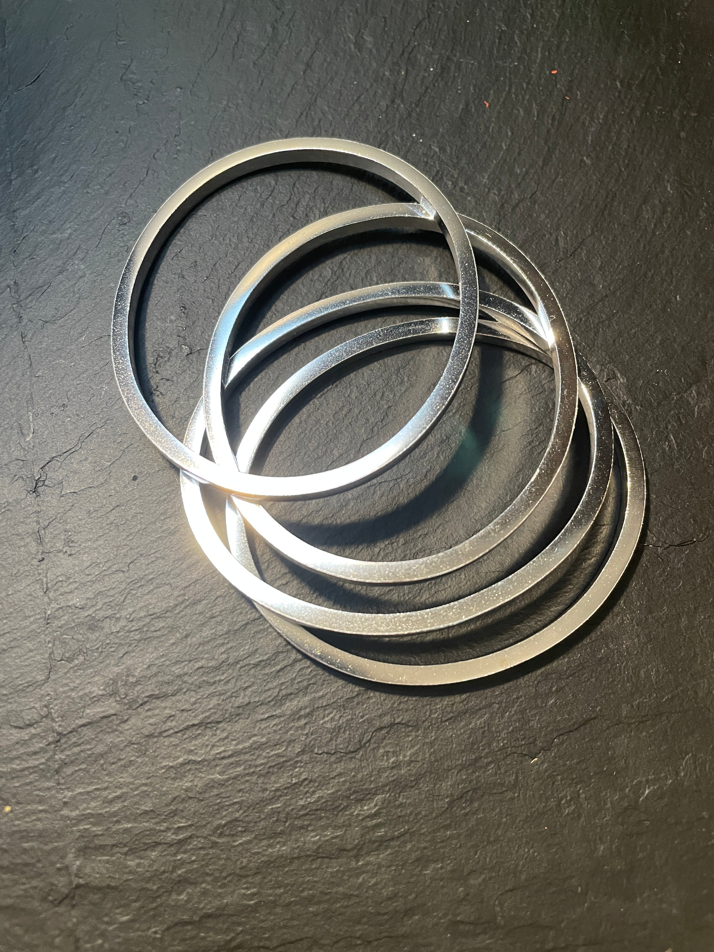 Bracelet Jonc Coco Carré (ép. 3mm) - Argent