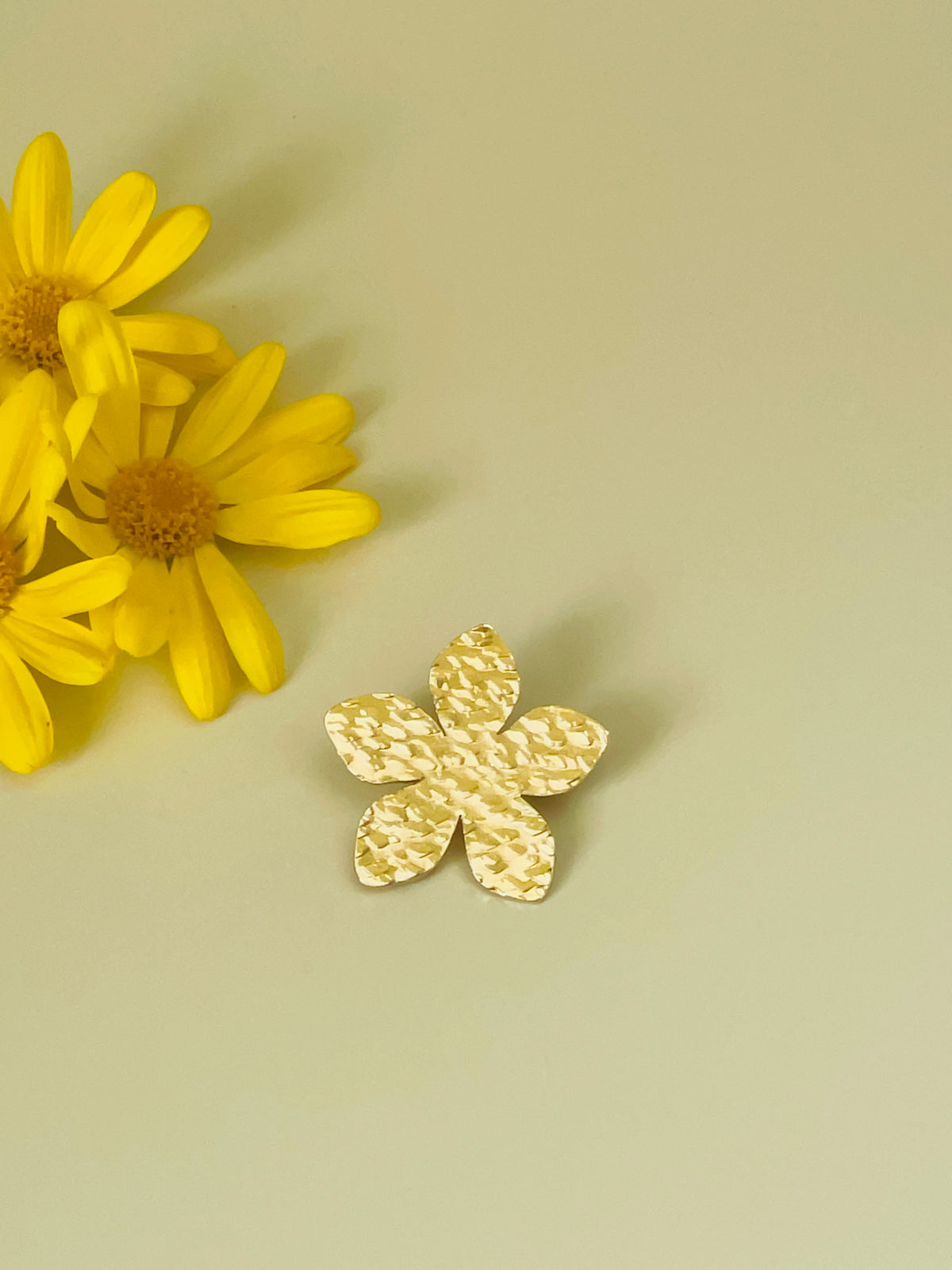 Broche Fleur - Plaqué Or