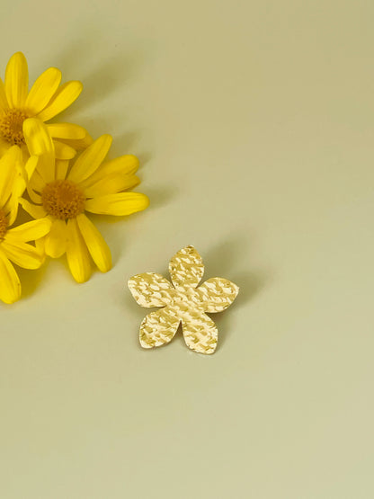 Broche Fleur - Plaqué Or