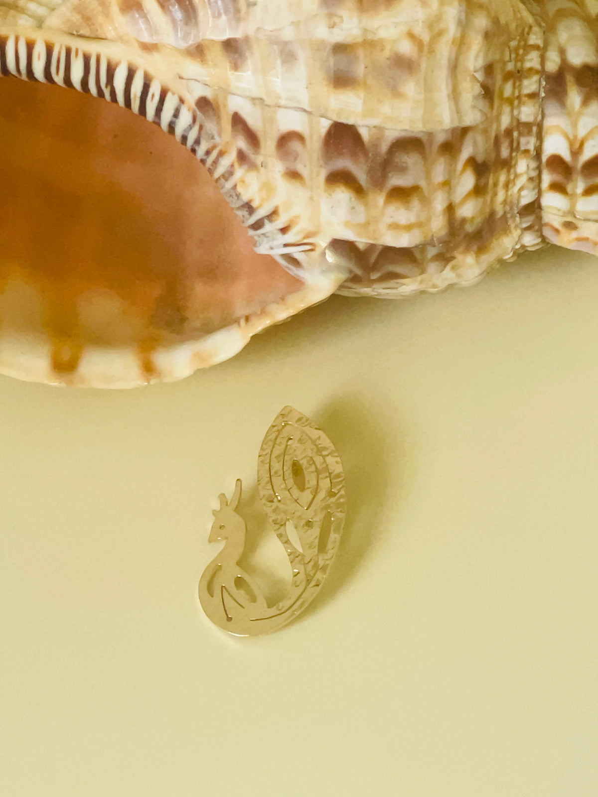 Broche Paon - Plaqué Or