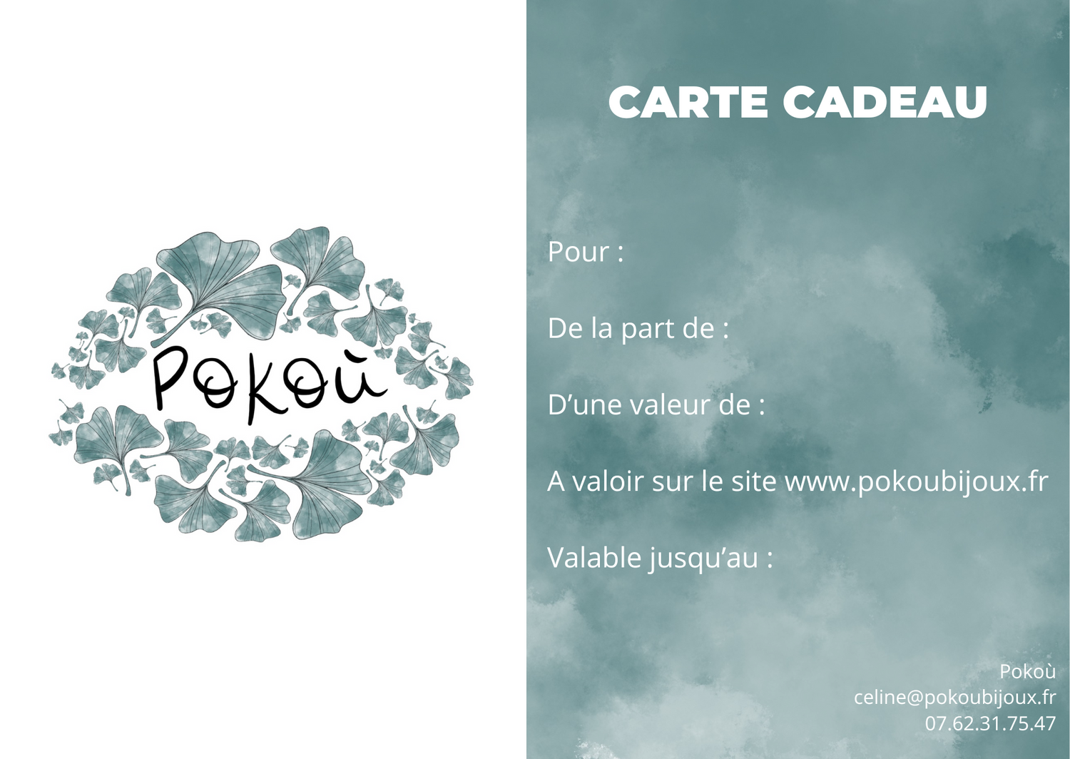 Carte-Cadeau Pokoù