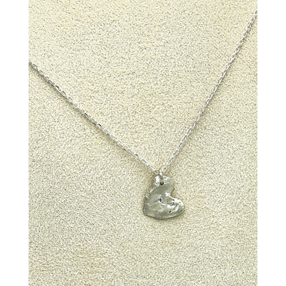 Collier en Argent 950 avec pendentif Coeur - Petite Taille