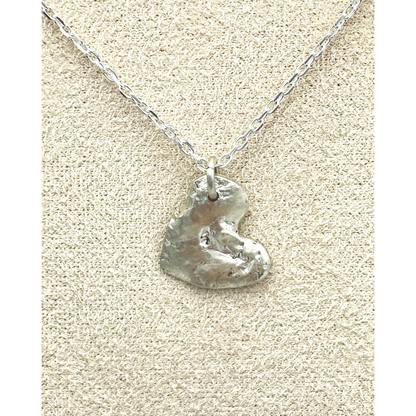 Collier en Argent 950 avec pendentif Coeur - Petite Taille