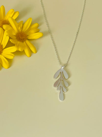 Collier Algue - Argent