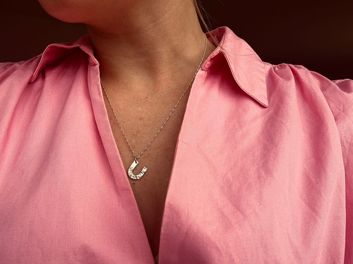 Collier en Argent 950 avec pendentif Fer à Cheval