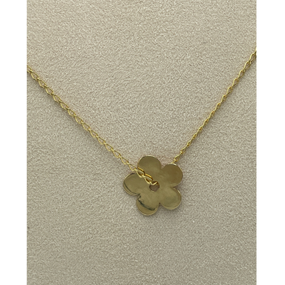 Collier en Plaqué Or avec pendentif Fleur