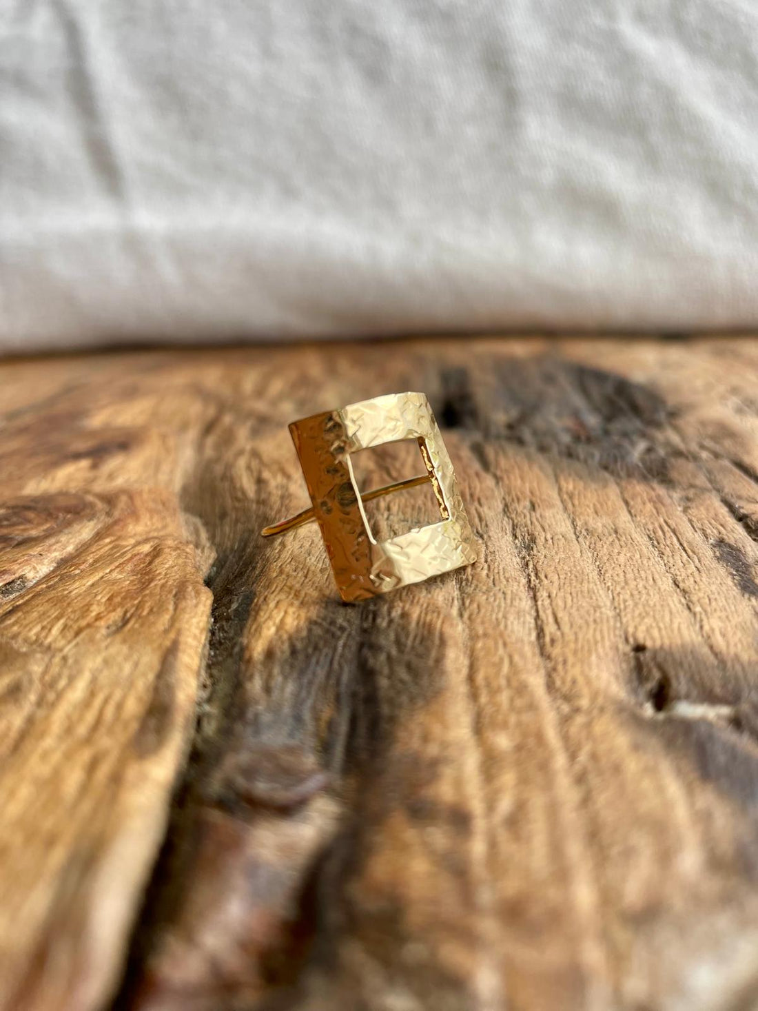 Bague Carré - Plaqué Or
