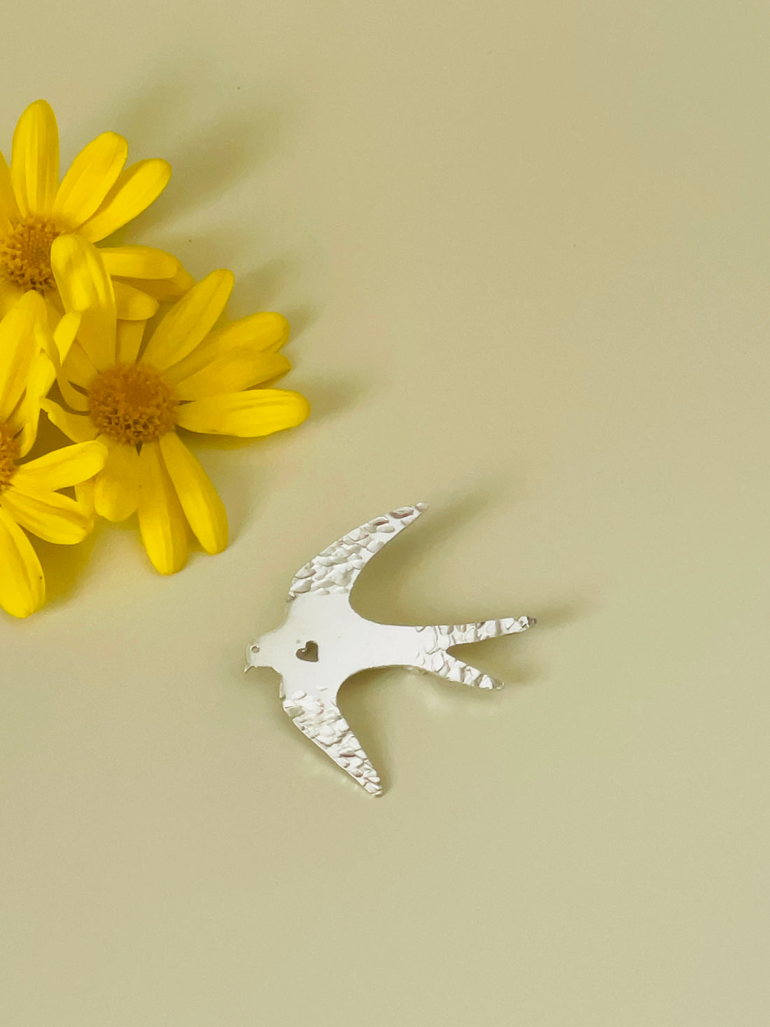 Broche Hirondelle - Argent