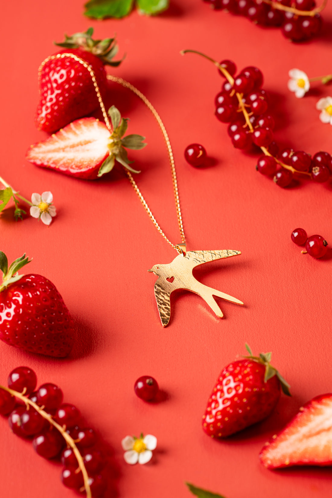 Pendentif Hirondelle - Plaqué Or