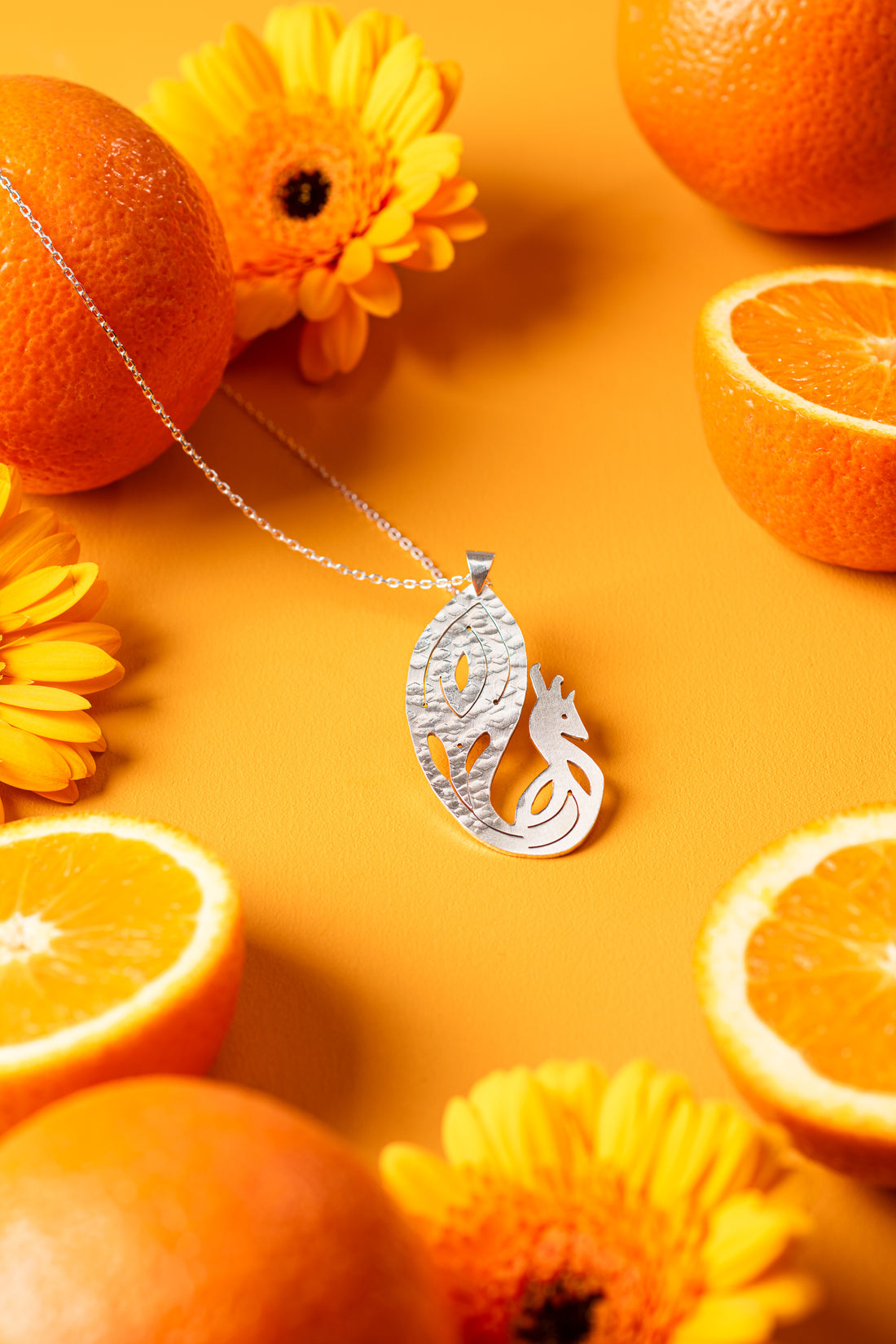 Pendentif Paon - Argent