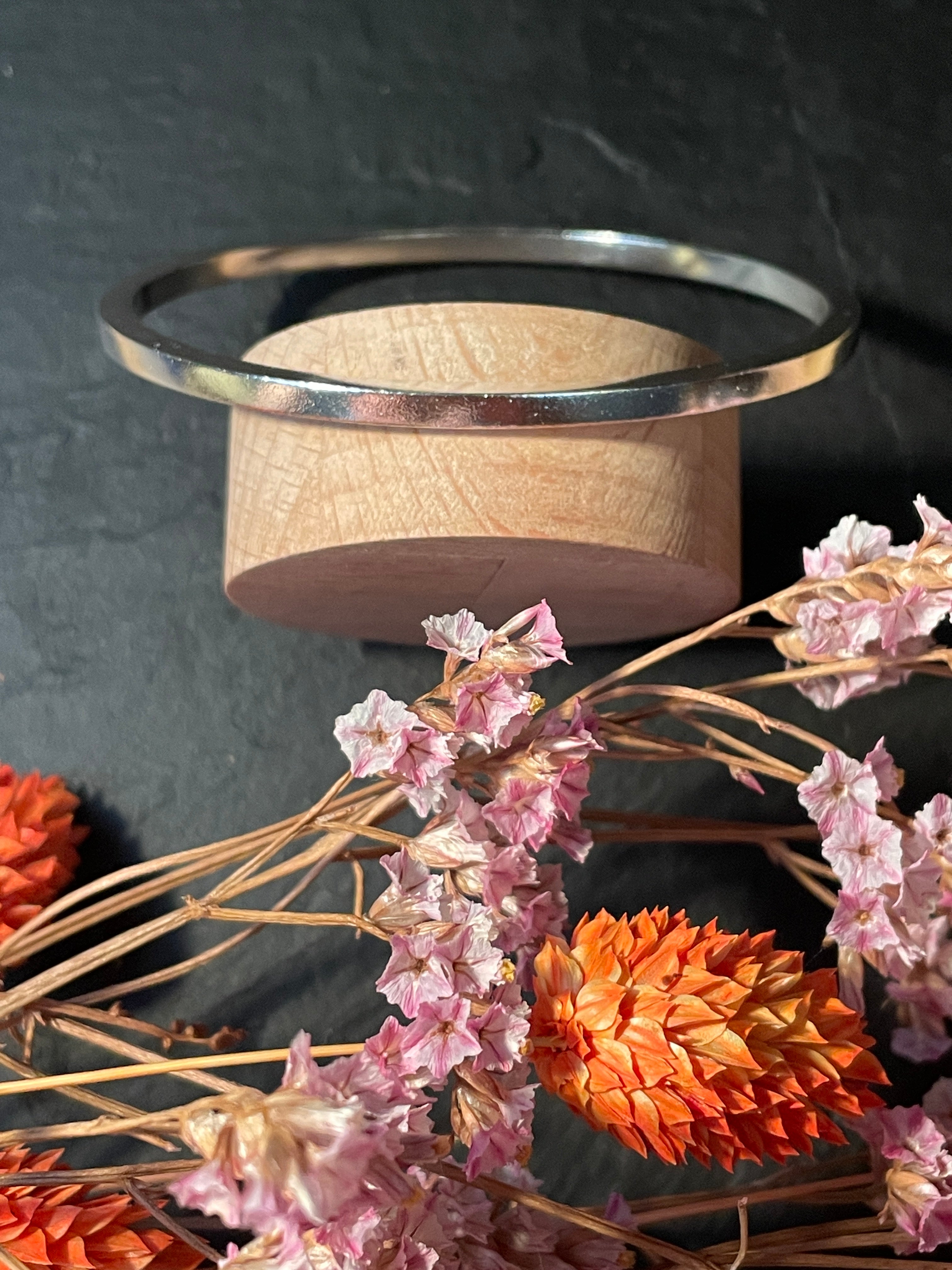 Bracelet Jonc Coco Carré (ép. 3mm) - Argent