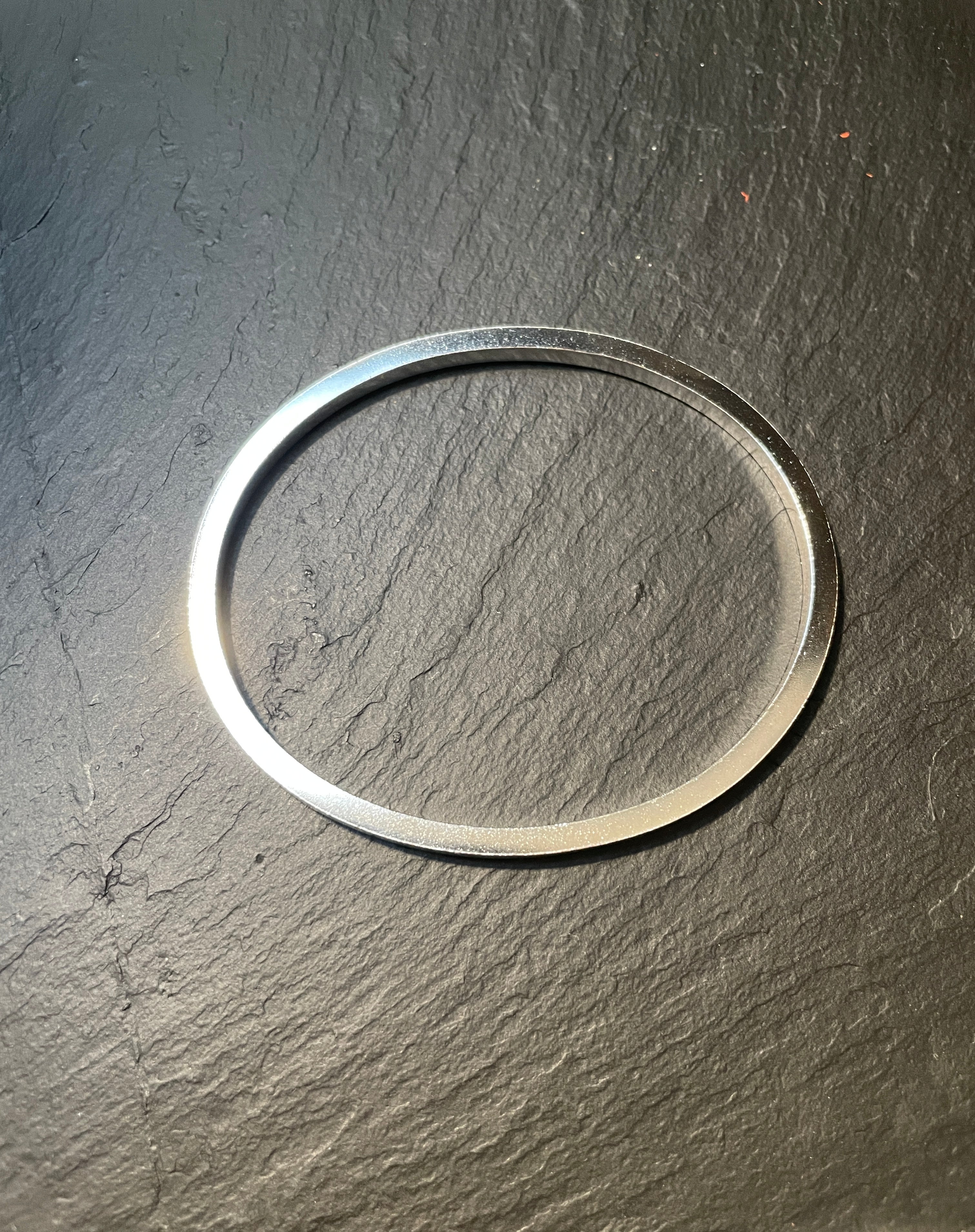 Bracelet Jonc Coco Carré (ép. 3mm) - Argent